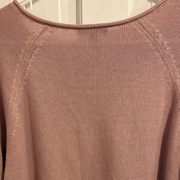 Eileen Fisher Soft Pink Knit Sweater cotton and tencel xl - Picture 7 of 7